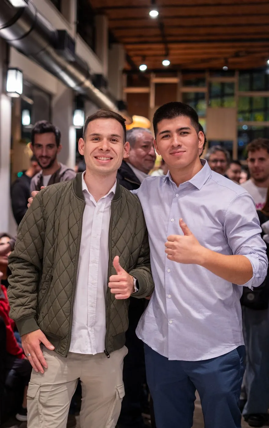 Axel con un alumno